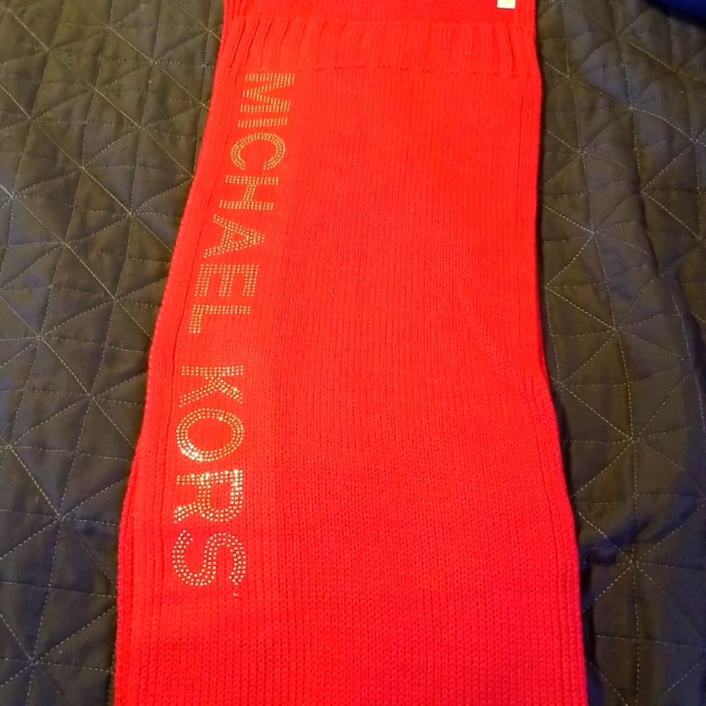 Michael Kors red scarf